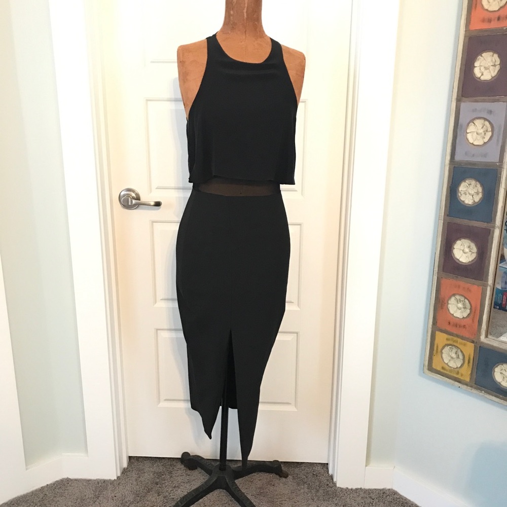 Elizabeth and James Body Con Black Dress Size 0